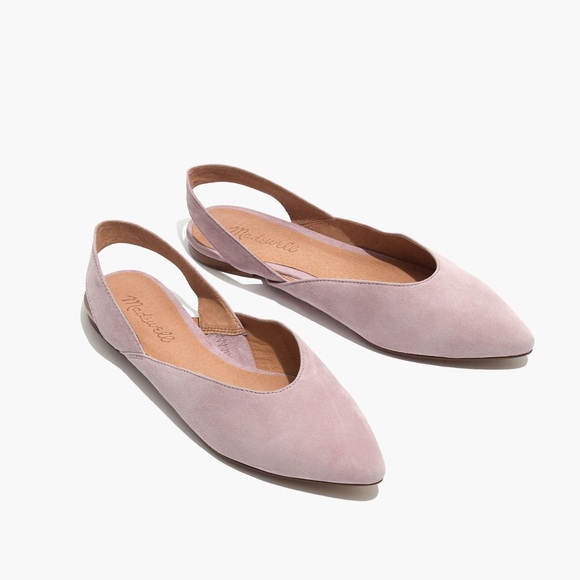 Madewell ‘Ava’ Slingback Suede Flat in Antique Purple - Picture 2 of 13